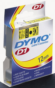 Dymo kazetta 12*7m fekete/fehér