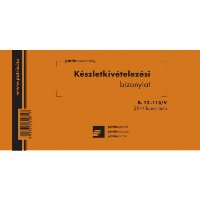 Készletkivételezési bizonylat B.12-115