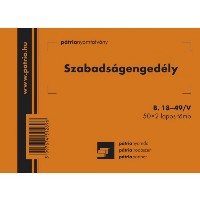 Szabadságengedél A/6 B.18-49/V 50x2 lapos