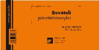 Bevételi pénztárbizonylat Pátria 25 x 3 lapos B.318-102/A/V
