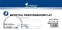 Bevételi pénztárbizonylat Victoria 25x3 B.318-102/A/V