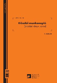 Előadói munkanapló C.5230-58
