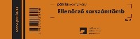 Ellenőrző sorszámtömb zöld