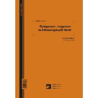 Gyógyszer-, vegyszer- és kötszerigénylő tömb C.3410-346