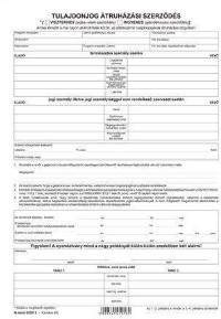 Tulajdonjog-Átruházási szerződés A.Rend 3/2012 r sz 4pl