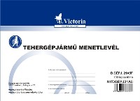 Tehergépjármű menetlevél D 21 A/5 Victoria