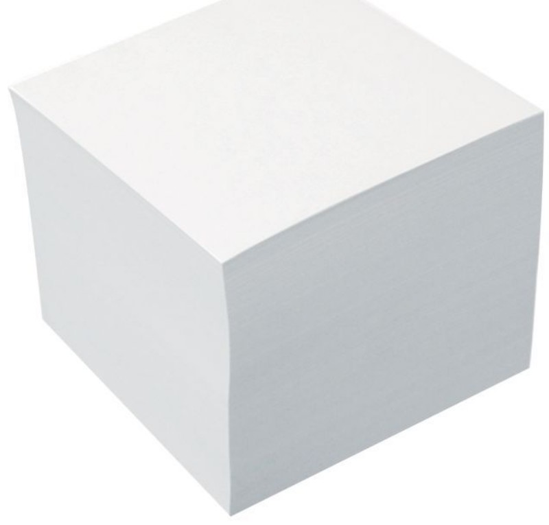 Kockatömb Bluering 9x9x5 cm Fehér Ragasztott