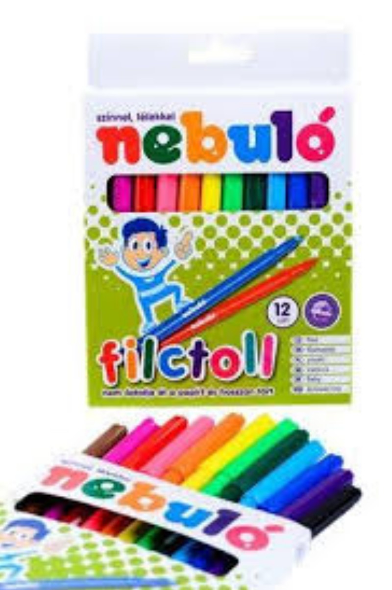 Filctoll készlet Nebulo 12szín /csomag