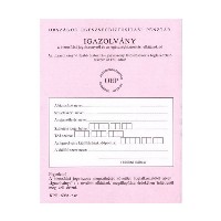 Igazolvány a bizt.jogv. KPE 160/BP