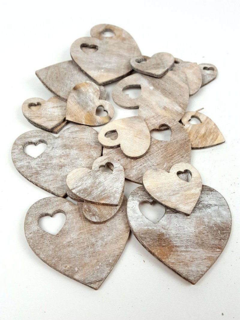 Húsvéti dekor fa pillangó, szív