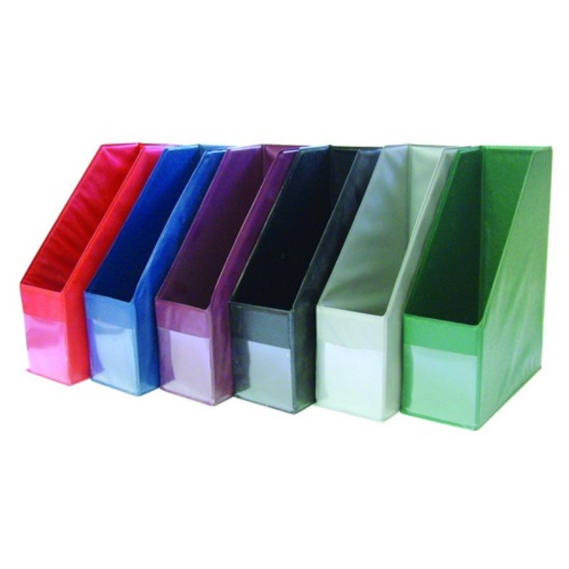 Irattartó papucs pvc 9cm fekete, kék, piros