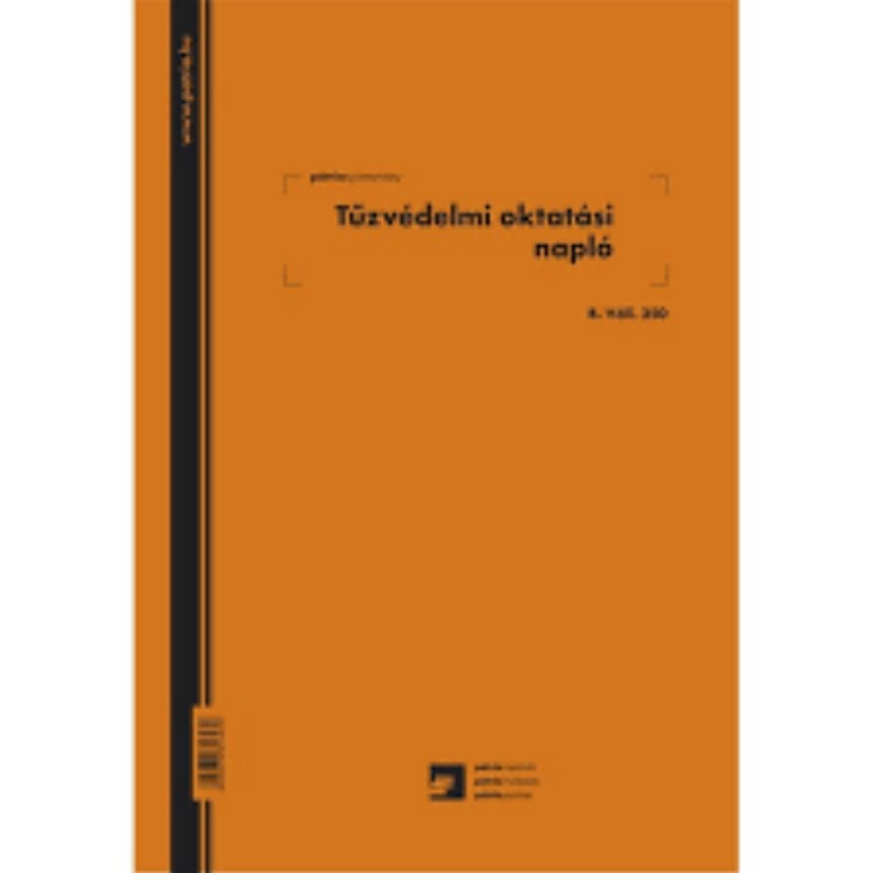 Tűzvédelmi üzemeltetési napló