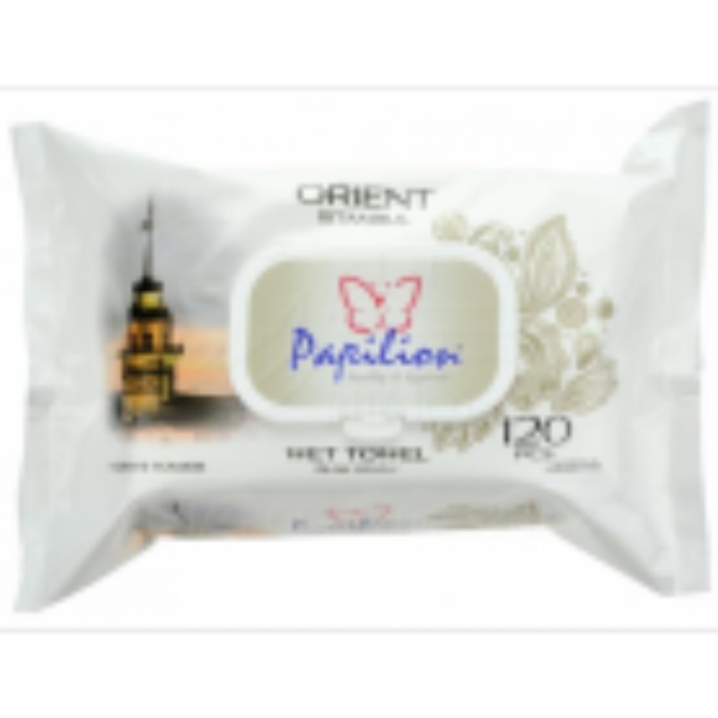 Törlőkendő nedves Papilion Jumbo 120db