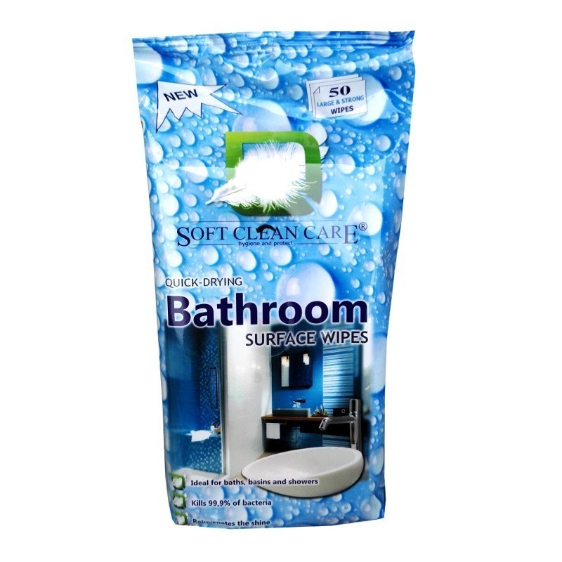 Törlőkendő nedves Safe Clean Fürdőszobai tisztítókendő 50db