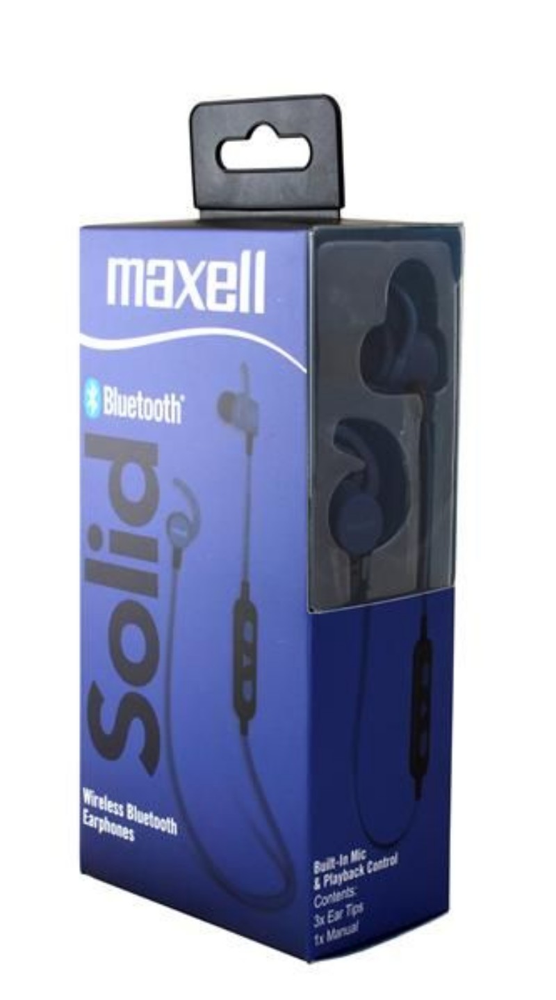Fülhallgató Maxell Solid bluetooth kék