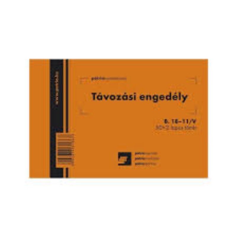 Távozási engedély 50x2 105x70mm