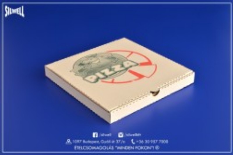 Pizzadoboz 320x320 Pizza felirattal 100db/cs