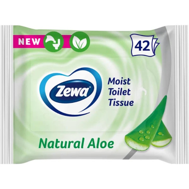 Eü. papír nedves Zewa 42db/cs Aloe Vera