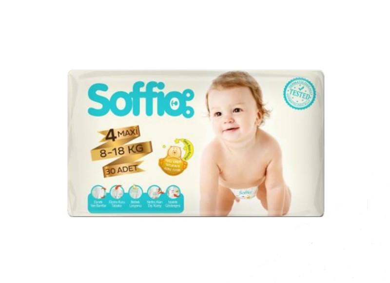 Pelenka Soffio Midi 3-as 5-9kg 34db/cs