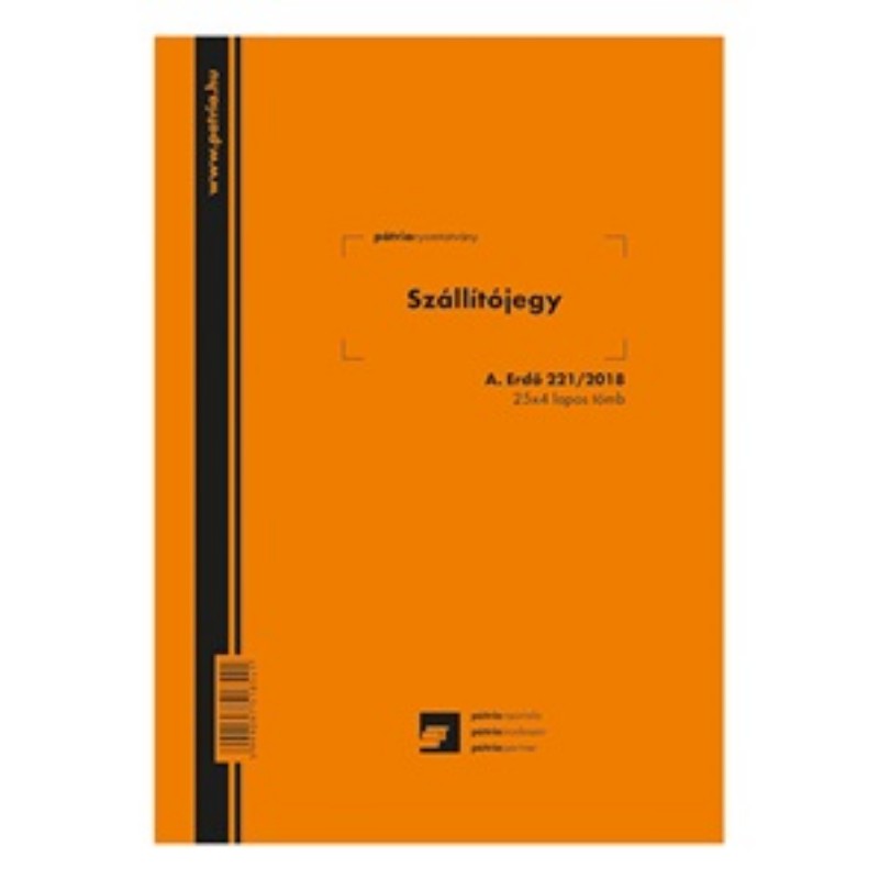 Szállítójegy 25x4 lapos B/5