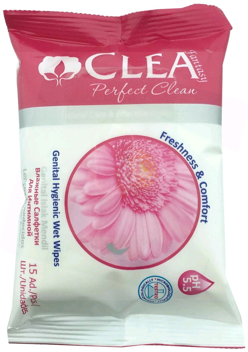 Intim nedves törlőkendő Aquella Clean Fantasy