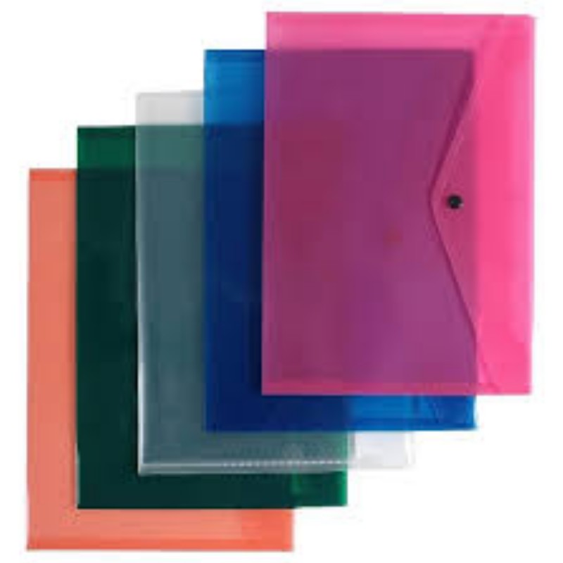 Irattartó tasak DELI patentos vegyes színek áttetsző