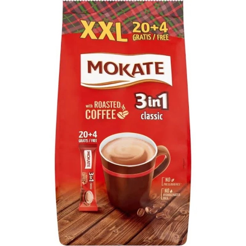Kávé Mokate XXL 3in1 24x17g