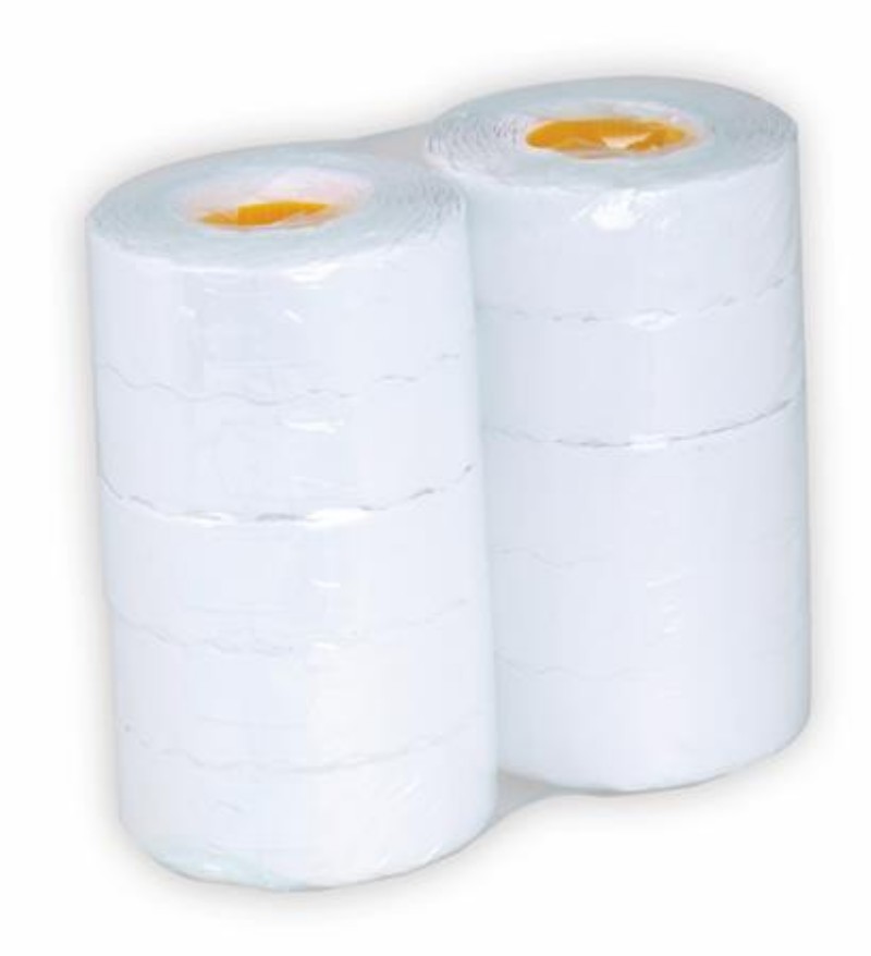 Árazószalag 26x16mm perforált Fehér