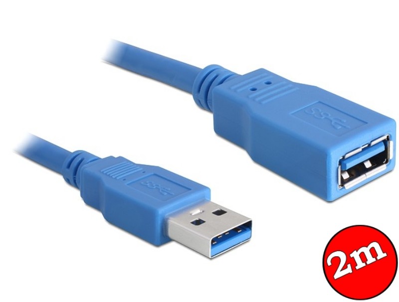 Kábel Delock USB-A -> USB-A anya 82539 2m