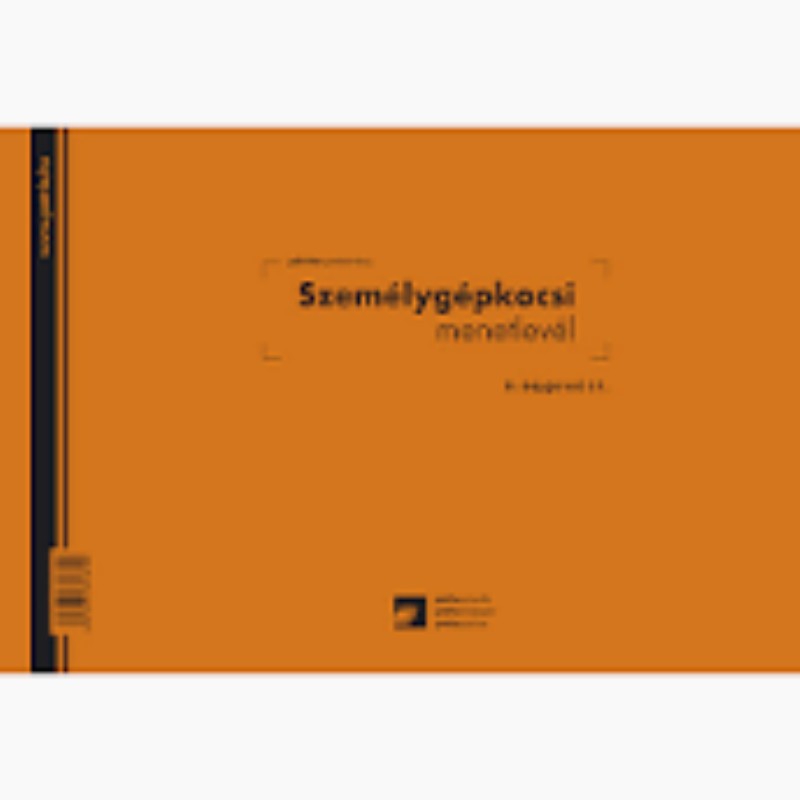 Személygépkocsi  menetlevél A/4 100lapos D.31