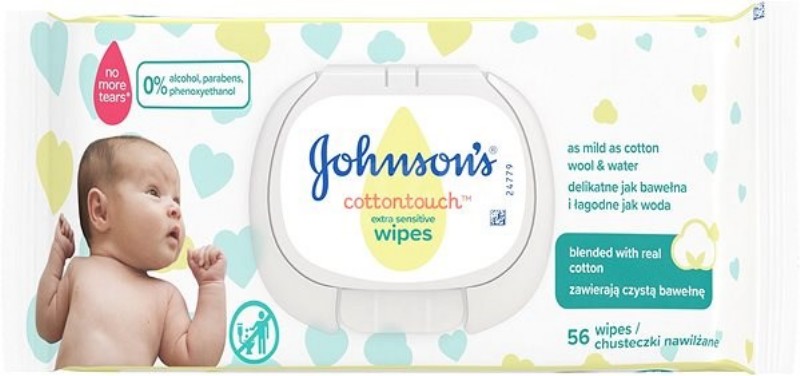 Nedves törlőkendő Johnsons baby  56db/cs