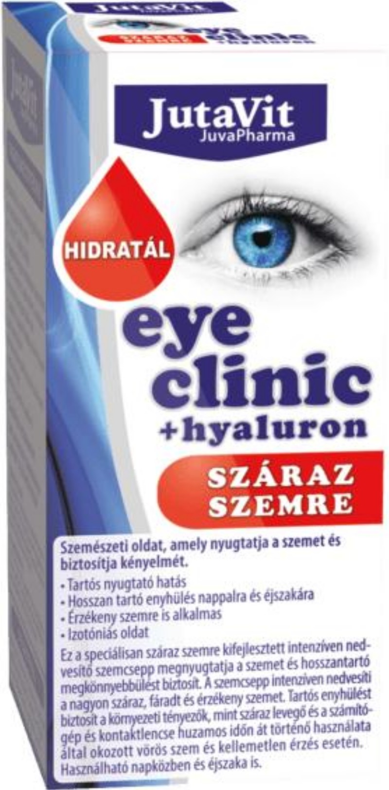 Szemcsepp JutaVit EyeClinic száraz szemre 10ml