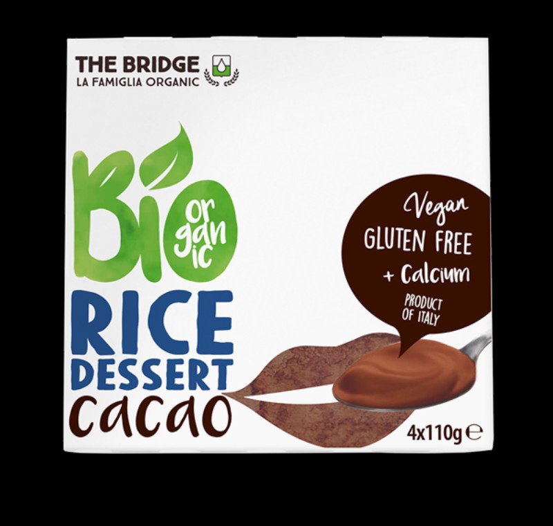 Rizs desszert The Bridge Bio kakaós 4x110gr