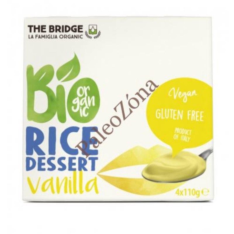 Rizs desszert The Bridge Bio vaníliás 4x110gr