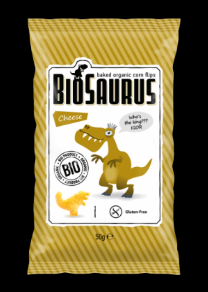 Snack kukoricás Bio Product Junior sajtos krokodil 50g
