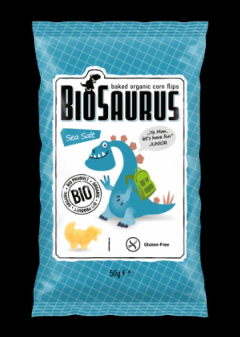 Snack kukoricás Bio Product Junior tengeri sós krokodil 50g