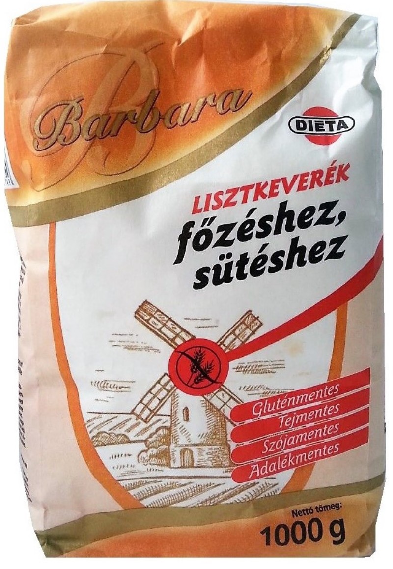 Lisztkeverék Barbara gluténmentes főzéshez, sütéshez 1000g