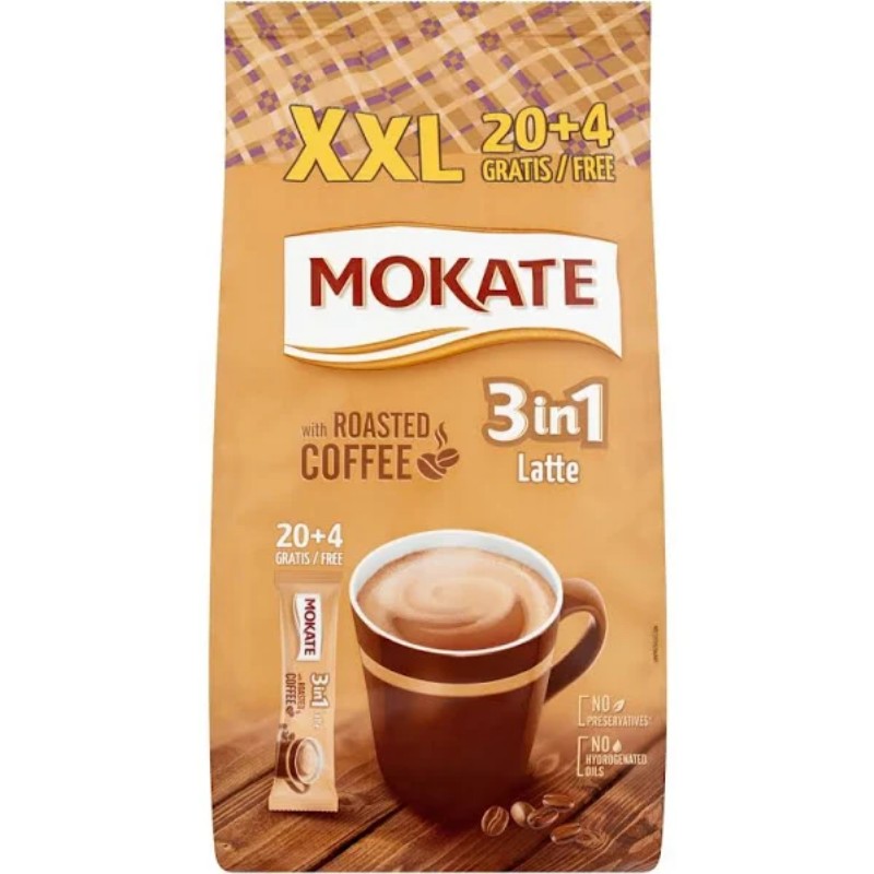 Kávé Mokate XXL 3in1 Roasted Coffee Latte