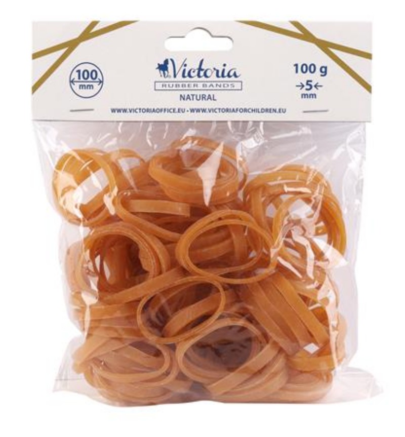 Postázógumi VICTORIA 100x5mm 100g natúr