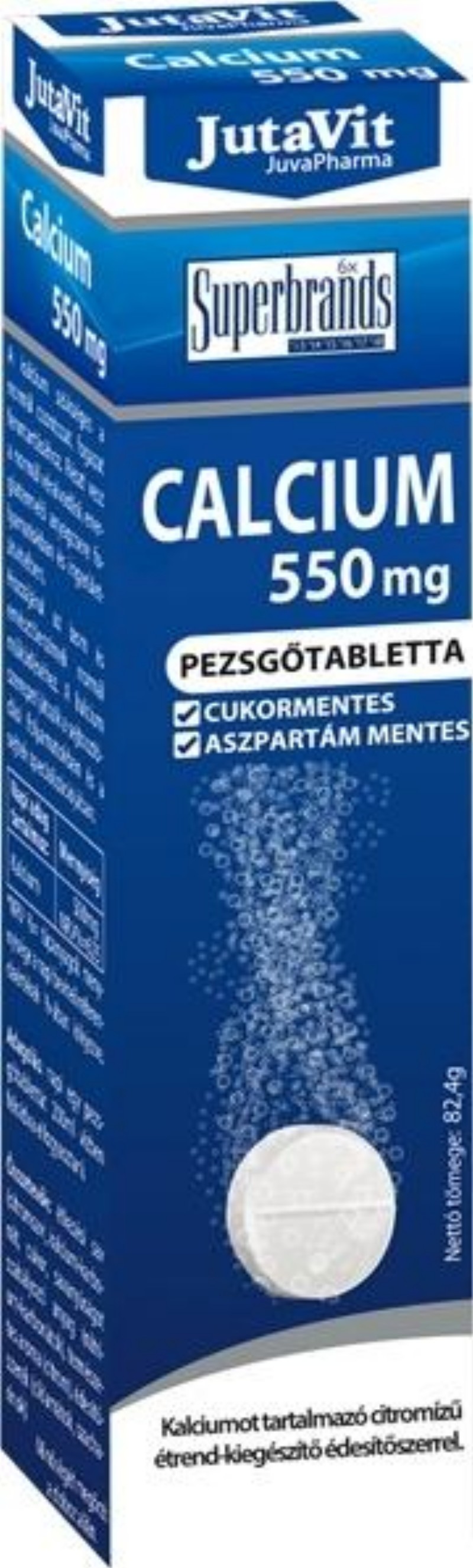 Vitamin JutaVit Calcium pezsgőtabletta 550mg 16db