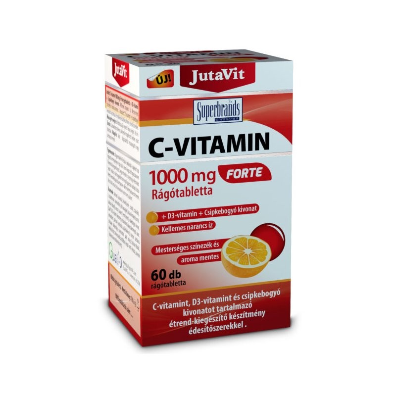 Vitamin JutaVit C-vitamin narancs ízű 1000mg rágótabletta 60db