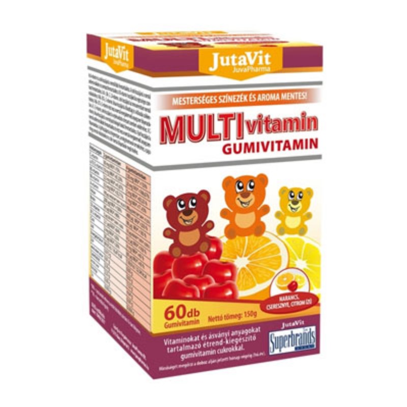 Vitamin JutaVit Multivitamin Gumivitamin Narancs 60db
