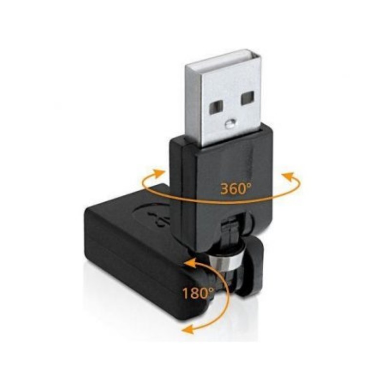 Adapter DeLock USB-A apa -> USB-A anya 90° forgatható