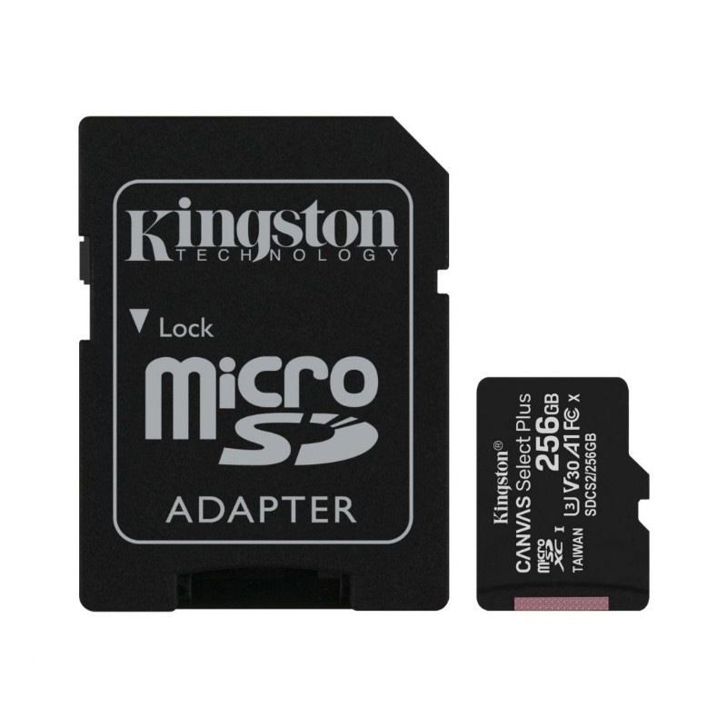 Memóriakártya Kingston 256GB microSDXC Canvas