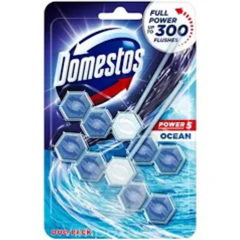 WC tisztító Domestos Power5 ocean 2x55g