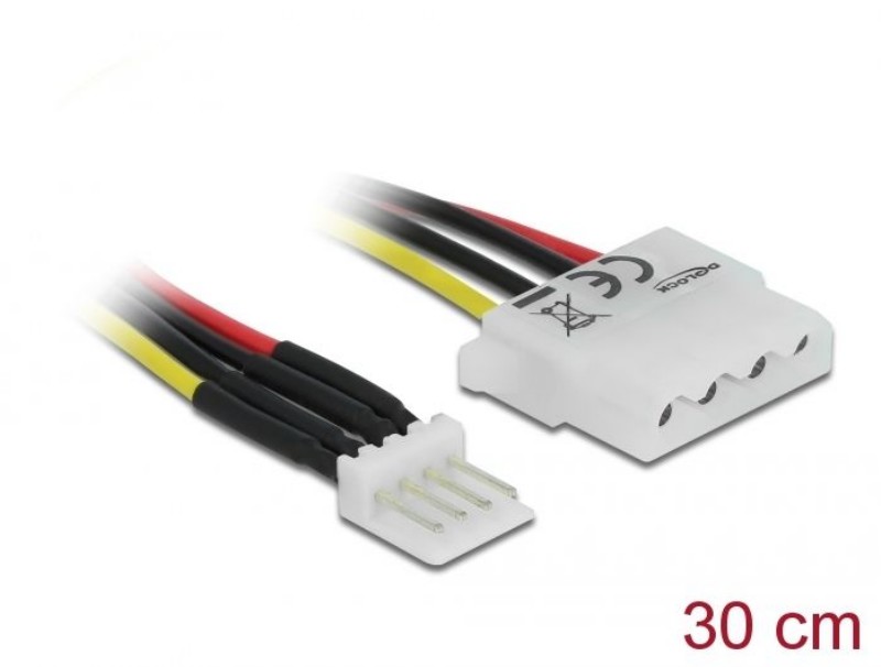 Adapter DeLock Molex -> 4pin Venti 30cm 85457