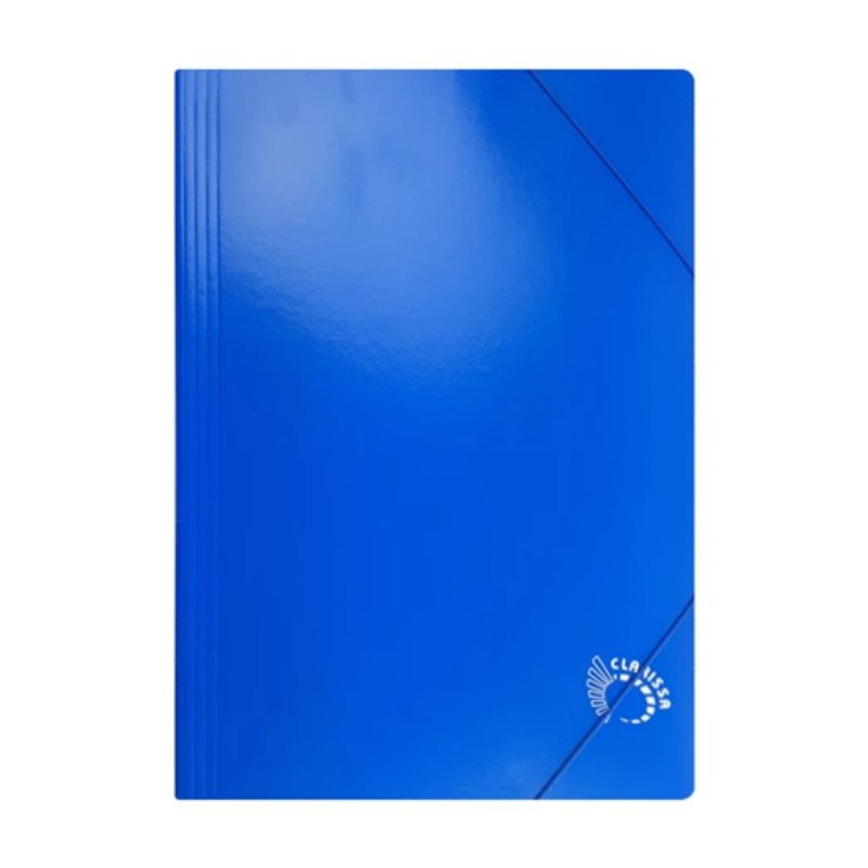 Mappa gumis Clarissa karton A/4  kék