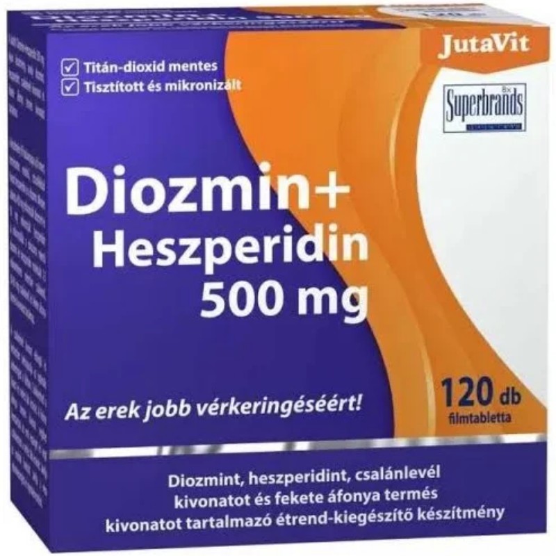 Vitamin JutaVit Diozmin+Heszperidin 500mg 120db