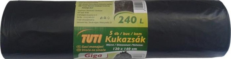 Szemeteszsák 240L Tuti Giga 5db/csomag