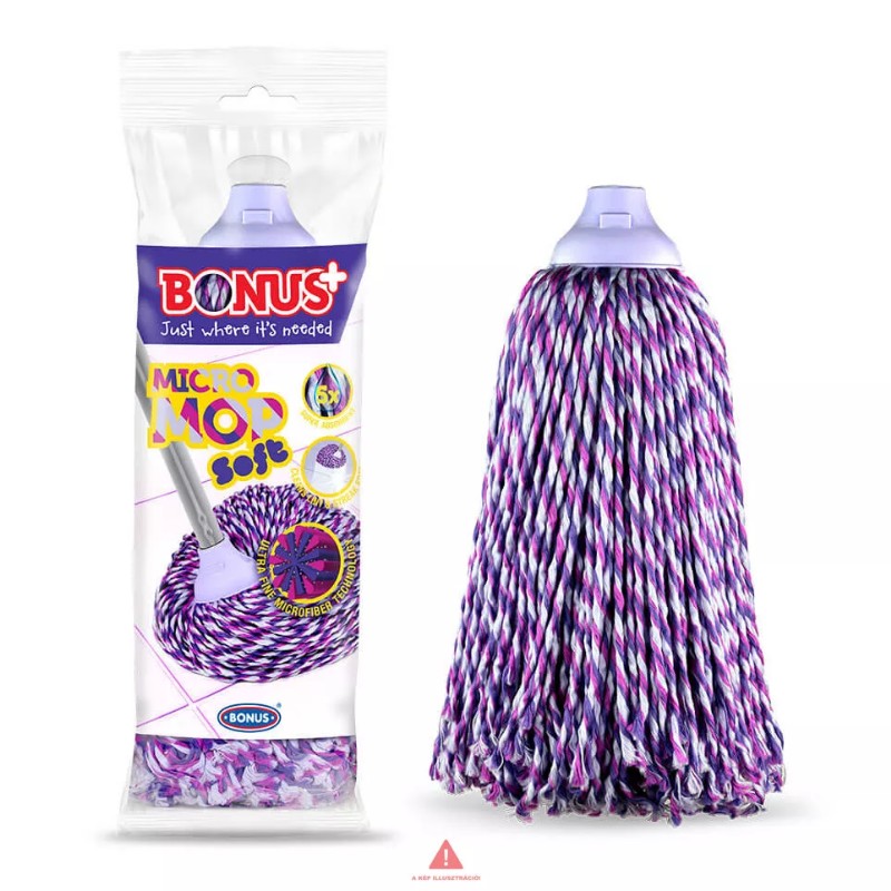 Felmosófej Bonus Micro Mop Soft lila